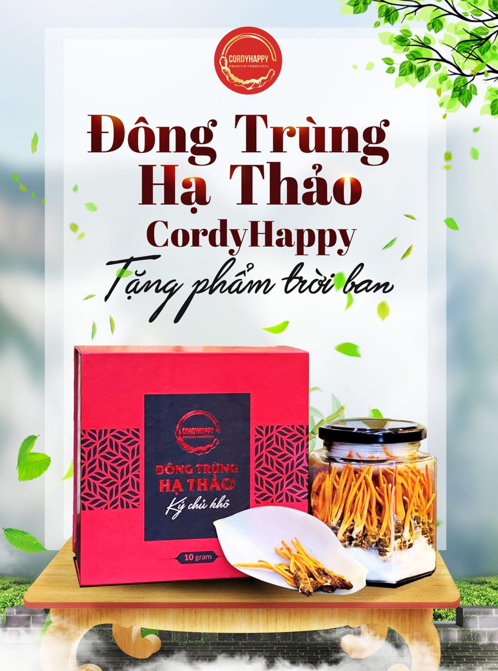 Đông trùng Hạ thảo CordyHappy là một thương hiệu uy tín, chất lượng của Việt Nam.