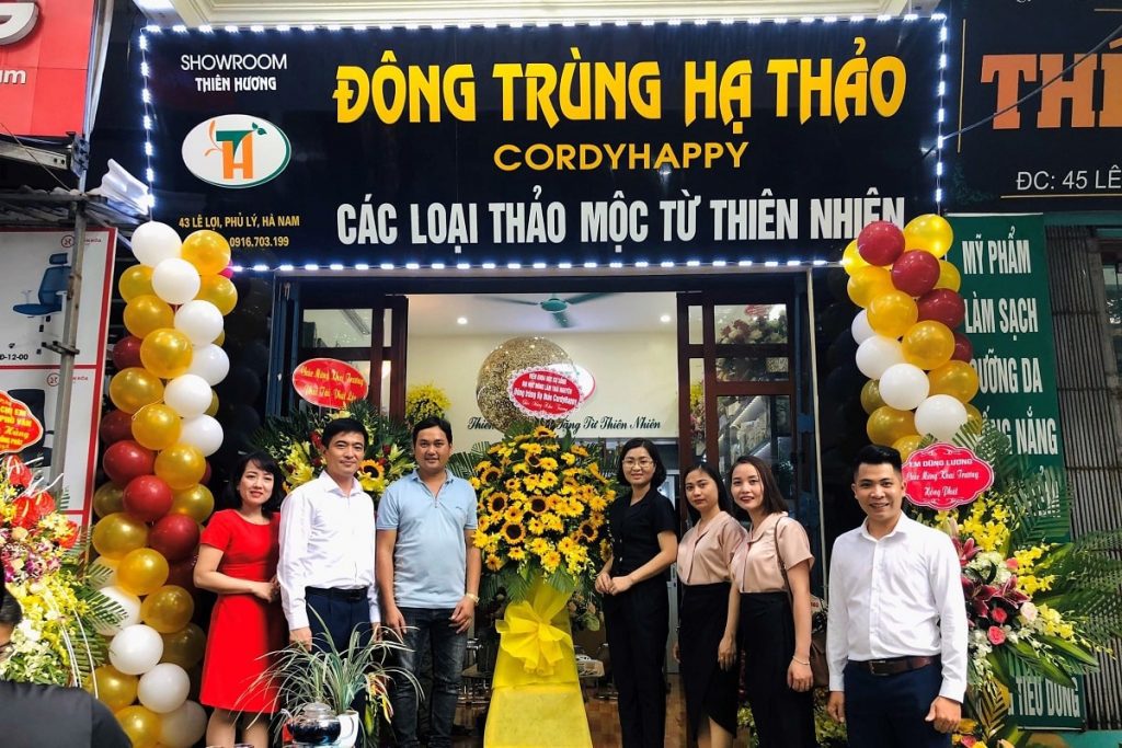 Khai trương Showroom Thiên Hương - Đại lý Đông trùng Hạ thảo CordyHappy tại Phủ Lý, Hà Nam